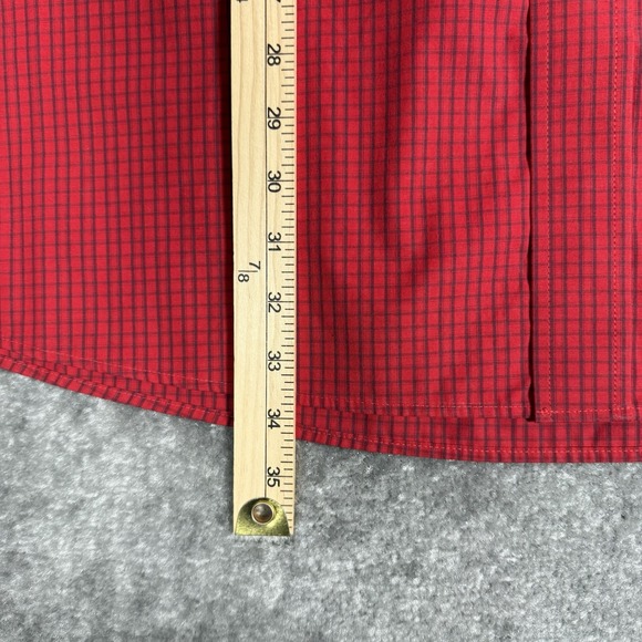 Ariat‎ Pro Series Shirt Men's XL Red Long Sleeve Button Up Rodeo Cowboy Western - Picture 7 of 7